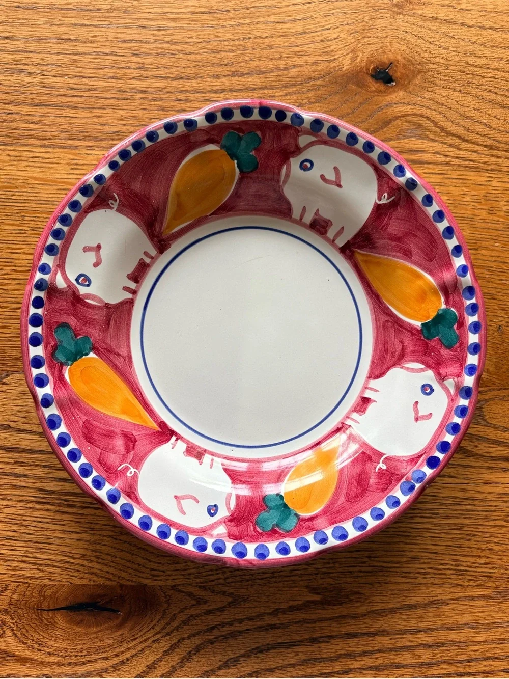 Solimene by Vietri Campagna Porco Made in Italy 9” pasta/soup bowl- discontinued